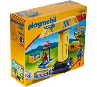 Playmobil 70165 Construction crane, Fun Imaginative Role-Play, PlaySets Suitable for Children Ages 4+