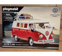 Playmobil 70176 Volkswagen VW Red Camper Van, T1 Camping Bus - New & Sealed