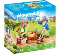 Playmobil 70194 City Life Hospital Visitor with Grandmother , for Children Ages