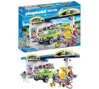 Playmobil 70201 City Life Fuel Station, educational toy, fun imaginative role play, playset suitable for children ages 4+
