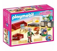 Playmobil 70207 Dollhouse Living Room with Fireplace - Brand New
