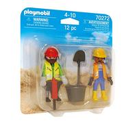 Playmobil 70272 Construction Workers Duo Pack, ful, Fun Imaginative Role-Play, PlaySets Suitable for Children Ages 4+