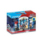 Playmobil 70306 City Action Police Station Kids Play Box Toy Set With Accessorie