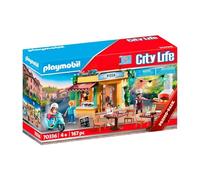 Playmobil 70336 City Life Pizzeria, with Light Effects, for Children Ages 4+, Fun Imaginative Role-Play, PlaySets Suitable for Children Ages 4+