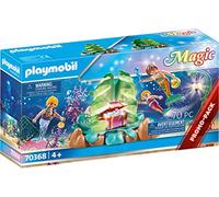 Playmobil 70368 Magic Coral Mermaid Lounge, With Light Effect and Collectible Beads, for Children Ages 4+, Fun Imaginative Role-Play, PlaySets Suitable for Children Ages 4+