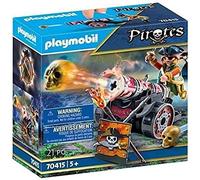 Playmobil 70415 Pirate with Skull Cannon, Educational Toy, Fun Imaginative Role-Play, Playset Suitable for Children Ages 4+ years