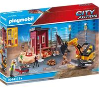 Playmobil 70443 City Action Construction Small Excavator with Movable Bucket, for Children Ages 5+, Fun Imaginative Role-Play, PlaySets Suitable for Children Ages 4+