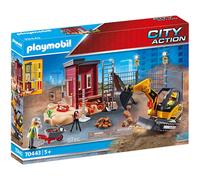 Playmobil 70443 City Action Construction Small Excavator with Movable Bucket, for Children Ages 5+, Fun Imaginative Role-Play, PlaySets Suitable for Children Ages 4+