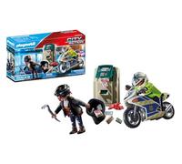 Playmobil 70572 Police Motorcycle Pursuit Of Thief Multicolor