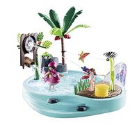 Playmobil 70610 Family Fun Aqua Park Small Pool with Water Sprayer, indoor and Outdoor Water Toy, Exciting and Fun Water Play, Fun Imaginative Role-Play, Playset Suitable for Children Ages 4+