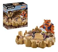 Playmobil 70667 NARUTO SHIPPUDEN Naruto vs. Pain, Exciting battle with crater base plate and giant toad Gamakichi, anime collectors figure, collectable playset suitable for children and fans ages 5+
