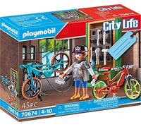 Playmobil 70674 Bike Workshop Gift Set, Fun Imaginative Role-Play, PlaySets Suitable for Children Ages 4+