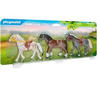 Playmobil 70683 3 Horses, Fun Imaginative Role-Play, PlaySets Suitable for Children Ages 4+