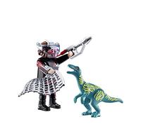 Playmobil 70693 DuoPack Velociraptor with Dino Catcher, Fun Imaginative Role-Play, PlaySets Suitable for Children Ages 4+