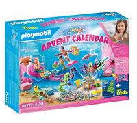 Playmobil 70777 Advent Calendar Bathtime Fun Magical Mermaids, Fun Imaginative Role-Play, PlaySets Suitable for Children Ages 4+