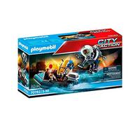 Playmobil Police Jet Pack with Boat Playset