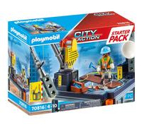 Playmobil City Action 70816 Starter Pack - Construction Site, Toys for Children Ages 4+