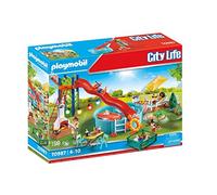 Playmobil Party In The Pool With Slide City Life Multicolor