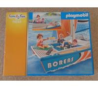 Playmobil 71043 Family Fun Catamaran Promo Pack, boat toy for children ages 4 years+, floating water toy
