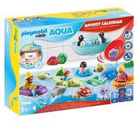 Playmobil 71086 1.2.3 AQUA Bath Time Fun Advent Calendar, countdown to Christmas, includes 24 doors to open each day in December, fun imaginative role-play, playset suitable for children ages 1.5+