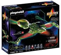 Playmobil 71089 Star Trek - Klingon Ship: Bird-of-Prey, spaceship with light effects, collectable toy, fun imaginative role play, playset suitable for children ages 10+