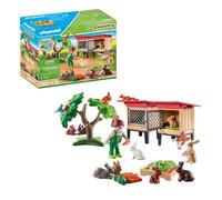 Playmobil 71252 Country Rabbit hutch, Animals for the organic farm, Sustainable toys for children ages 4+