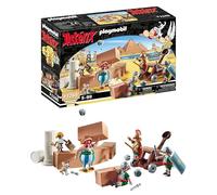 Playmobil 71268 Asterix: Edifis and the Battle of the Palace, working catapult of the Romans, collection play figures, fun imaginative role play, playsets suitable for children ages 5+