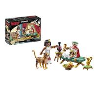 Playmobil 71270 Asterix: Caesar & Cleopatra, Caesar & Cleopatra with leopard, collection play figures, asterix collectors and fans, fun imaginative role play, playsets suitable for children ages 5+