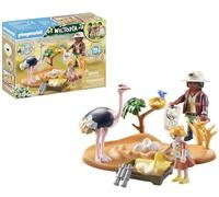 Playmobil 71296 Wiltopia Ostrich Nest, safari experience with animal learning effect, educational toy made of sustainable material, fun imaginative role-play, playsets suitable for children ages 4+