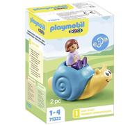 Playmobil 71322 1.2.3 Rocking Snail with Rattle Feature, Developmental early learning toys for toddlers with swinging and rattle feature, Educational toy, Suitable for children for ages 1.5+