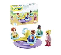 Playmobil 1.2.3 Carousel Construction Game Pink