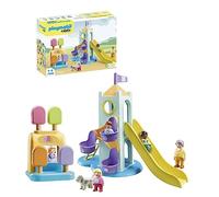Playmobil 71326 1.2.3 Adventure Tower with Ice Cream Booth, Developmental early learning toys for toddlers with tower and ferris wheel , Educational toy, Suitable for children for ages 12 months+