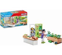 Playmobil 71333 City Life Lunch Kiosk, vending stand with fillable bottle machine, fun imaginative role play, playsets suitable for children ages 4+