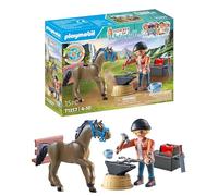 PLAYMOBIL 71357 Horses of Waterfall - Farrier Ben and Archilles