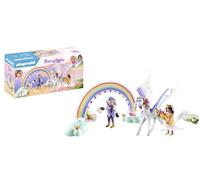 PLAYMOBIL Rainbow Castle Pegasus Caring Set Animal Fantasy Playset 71361