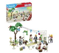 Playmobil 71365 City Life Wedding Reception Promo Pack, romantic wedding to re-enact, with decorations and several guests and animals, ceremonial role-play, playset suitable for children ages 4+