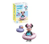 Playmobil 71416 1.2.3 AQUA & Disney: Minnie's Beach Trip, educational toys for toddlers, gifting toy and fun imaginative role-play, playsets for children ages 12 months+
