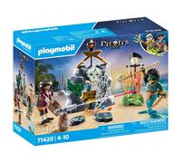 PLAYMOBIL 71420 Pirates: Pirate vs. Deeper - Treasure Hunt Kids Action Game Set