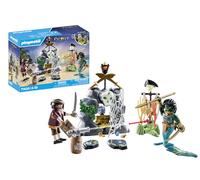 Playmobil 71420 Pirates: Treasure Hunt, Pirate vs. Deeper, an exciting underwater world with a pirate and an morey eel man, fun imaginative role-play, playsets suitable for children ages 4+