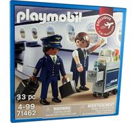 PLAYMOBIL - 71462 - Pilot + Flight Attendant Set - 33 Pieces - Exclusive for Travelers - Limited Edition