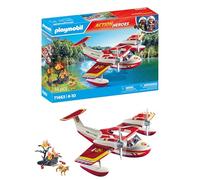 Playmobil Firefighting Plane With Extinguishing Function Construction Game Silver