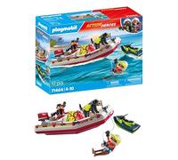 Playmobil Fireboat With Aqua Scooter Construction Game Multicolor