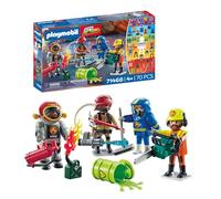 Playmobil 71468 My Figures: Fire Rescue, with personalised figures and detachable accessories, fun imaginative role-play, varied play sets suitable for children ages 5+