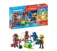 Playmobil 71468 My Figures: Fire Rescue, with personalised figures and detachable accessories, fun imaginative role-play, varied play sets suitable f