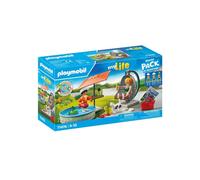 PLAYMOBIL 71476 StarterPack Mom and Child with Hanging Chair, My Life, 29 pieces, Ages 4 and up