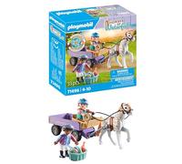 Playmobil 71496 Horses of Waterfall: Pony Carriage, a magical pony ride, thrilling adventures at Waterfall Ranch, detailed play sets suitable for children ages 4+