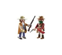 Playmobil 71508 Bandit and Sheriff DuoPack, thrilling action, rescue toy, fun imaginative role-play, playsets suitable for children ages 4+