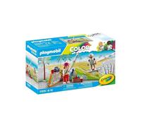 PLAYMOBIL 71515 Skaters with ramp, Color, 44 pieces, with Crayola crayons, Ages 6 and up