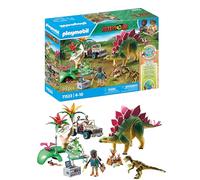 PLAYMOBIL 71523 Dinos: Research Camp with Dinos, thrilling explorer tour with the researchers, including walkie-talkie, microscope, and dino eggs, sustainable play sets suitable for children ages 4+
