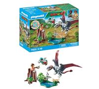 Playmobil 71525 Dinos: Observatory for Dimorphodon, including drone with camera and other exciting accessories, sustainable play sets suitable for children ages 4+
